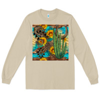 Mushroom horseshoe and cactus Long Sleeve Tee - BundleAndBundleShop