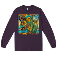 Plum horseshoe and cactus Long Sleeve Tee - BundleAndBundleShop