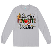 Moon Dust santa's favorite teacher Long Sleeve Tee - AdoDesignShop