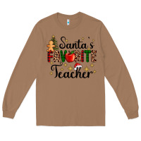 Toasted Coconut santa's favorite teacher Long Sleeve Tee - AdoDesignShop