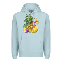 Blue Mist pineapple enjoying Premium Hoodie - BarkalooDesign