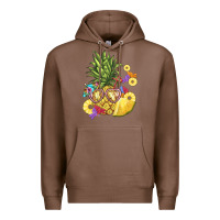 Chestnut pineapple enjoying Premium Hoodie - BarkalooDesign