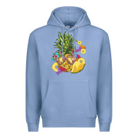 Colony Blue pineapple enjoying Premium Hoodie - BarkalooDesign