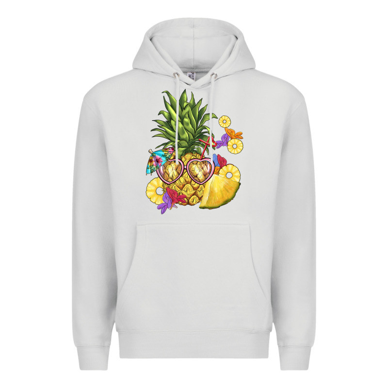 Pineapple Enjoying Premium Hoodie by BarkalooDesign | Teevron