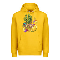Lemon pineapple enjoying Premium Hoodie - BarkalooDesign