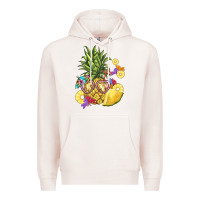 Pale Pink pineapple enjoying Premium Hoodie - BarkalooDesign