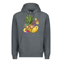 Rock pineapple enjoying Premium Hoodie - BarkalooDesign