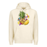 Tofu pineapple enjoying Premium Hoodie - BarkalooDesign