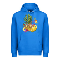 True Royal pineapple enjoying Premium Hoodie - BarkalooDesign