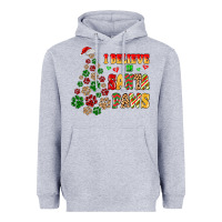Heather Grey i believe in santa paws Heavyweight Hoodie - MaliasSmallBusiness