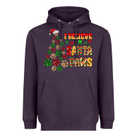 Plum i believe in santa paws Heavyweight Hoodie - MaliasSmallBusiness