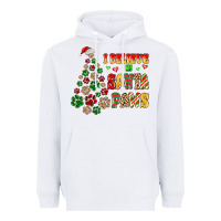 White i believe in santa paws Heavyweight Hoodie - MaliasSmallBusiness