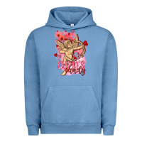 Pigment Pebble Blue Cupids candy with candies Valentine's Day Urban Hoodie - HowdyJamesFarm