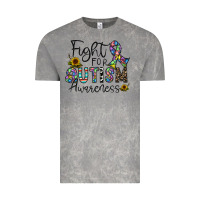 Cloud Rock fight for autism awareness Vintage Tee - CowhideDigitalArt
