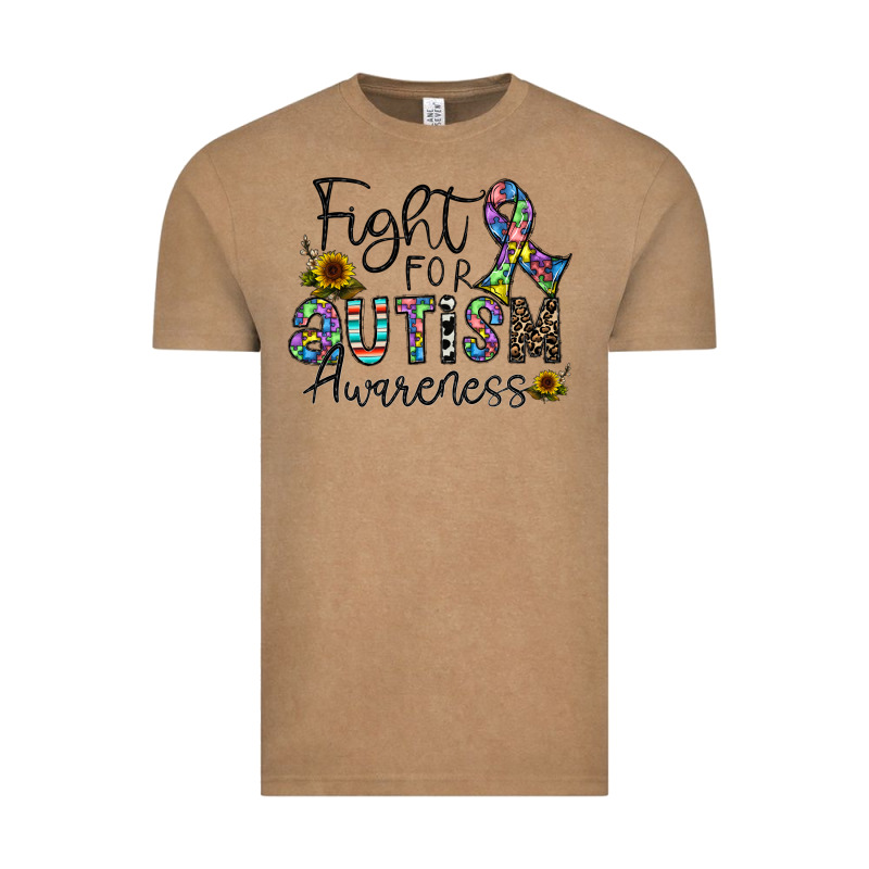 Fight For Autism Awareness Vintage Tee by CowhideDigitalArt | Teevron