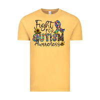Vintage Mustard fight for autism awareness Vintage Tee - CowhideDigitalArt