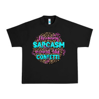 Black throwing sarcasm around like confetti Urban Heavy Tee - AdoDesignShop