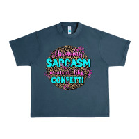 Midnight Navy throwing sarcasm around like confetti Urban Heavy Tee - AdoDesignShop