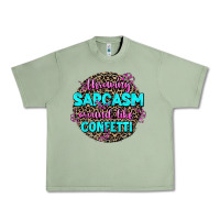 Oil Green throwing sarcasm around like confetti Urban Heavy Tee - AdoDesignShop