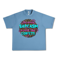 Pebble Blue throwing sarcasm around like confetti Urban Heavy Tee - AdoDesignShop