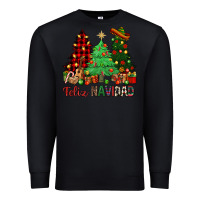 Black Feliz Navidad Premium Sweatshirt - NancyCooperArtShop