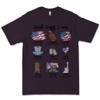 Plum god says i am Premium Tee - MaliasSmallBusiness