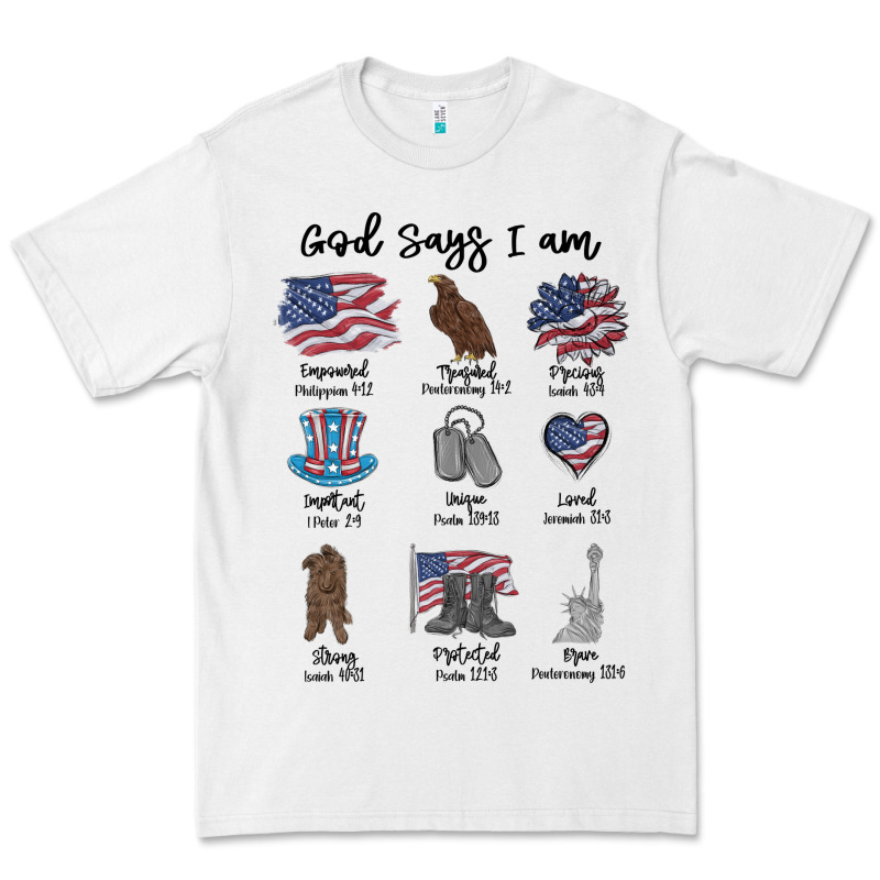 God Says I Am Premium Tee by MaliasSmallBusiness | Teevron