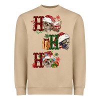 Ho Ho Ho Skull Heavyweight Sweatshirt | Teevron