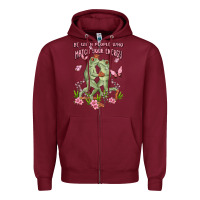 Burgundy be with people who match your energy Zipper Hoodie - MaliasSmallBusiness