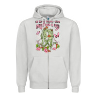 Dove Grey be with people who match your energy Zipper Hoodie - MaliasSmallBusiness