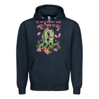 Navy be with people who match your energy Zipper Hoodie - MaliasSmallBusiness