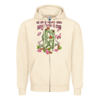 Sandshell be with people who match your energy Zipper Hoodie - MaliasSmallBusiness