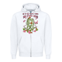 White be with people who match your energy Zipper Hoodie - MaliasSmallBusiness
