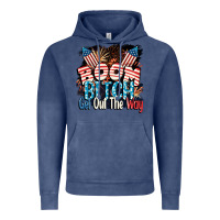 Vintage Denim Boom bitch get out the way 4th of July Vintage Hoodie - CowGirlArtShop