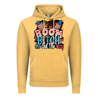Vintage Mustard Boom bitch get out the way 4th of July Vintage Hoodie - CowGirlArtShop