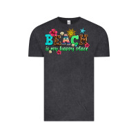 Vintage Black beach is my happy place Vintage Tee - AdoDesignShop