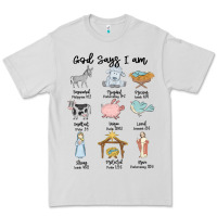 Dove Grey god says i am Premium Tee - MaliasSmallBusiness