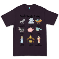 Plum god says i am Premium Tee - MaliasSmallBusiness