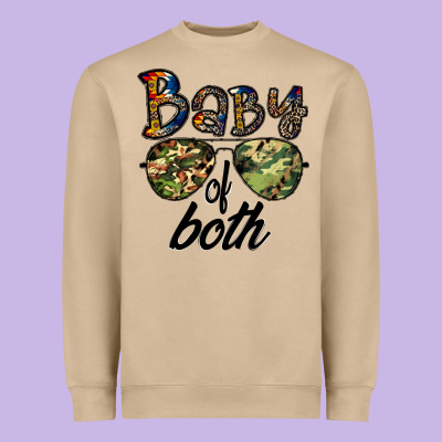 Baby Of Both Heavyweight Sweatshirt Designed By Cowhidedigitalart