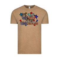 Vintage Coffee god bless america Vintage Tee - CowhideDigitalArt