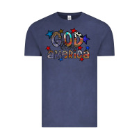 Vintage Denim god bless america Vintage Tee - CowhideDigitalArt