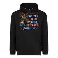Black i'm not just a daddy's little girl Heavyweight Hoodie - MaliasSmallBusiness