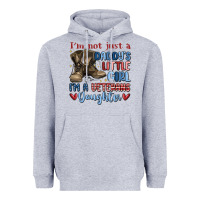 Heather Grey i'm not just a daddy's little girl Heavyweight Hoodie - MaliasSmallBusiness