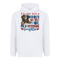 White i'm not just a daddy's little girl Heavyweight Hoodie - MaliasSmallBusiness