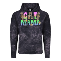 Cloud Black cat mama Vintage Hoodie - CowhideDigitalArt