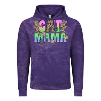 Cloud Purple cat mama Vintage Hoodie - CowhideDigitalArt