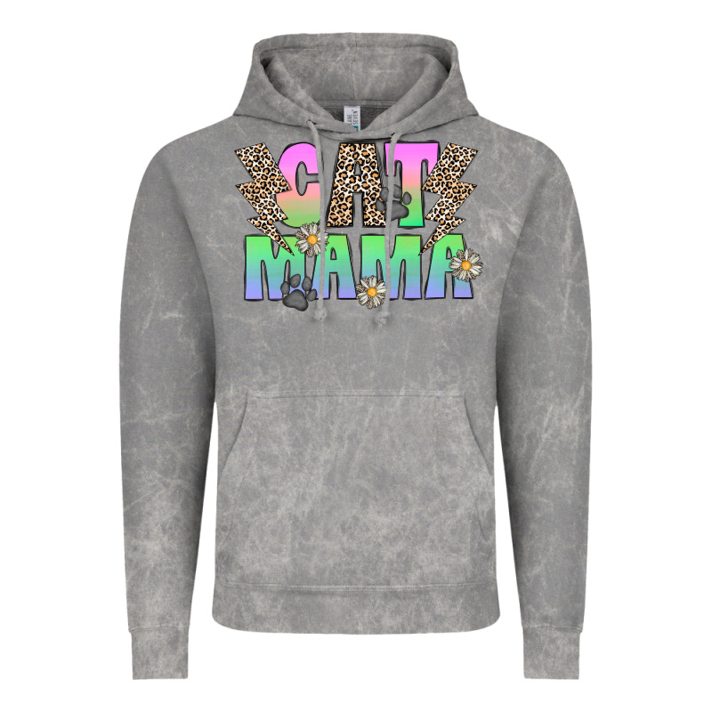 Cat Mama Vintage Hoodie by CowhideDigitalArt | Teevron