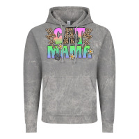 Cloud Rock cat mama Vintage Hoodie - CowhideDigitalArt