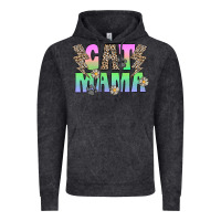 Vintage Black cat mama Vintage Hoodie - CowhideDigitalArt