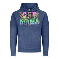 Vintage Denim cat mama Vintage Hoodie - CowhideDigitalArt